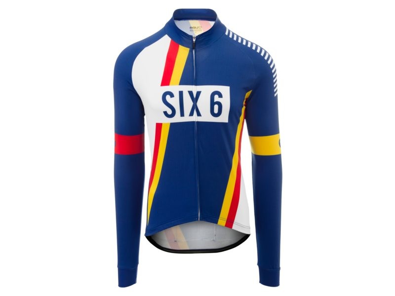 Agu six6 pnsc maillot de cyclisme manches longues bleu