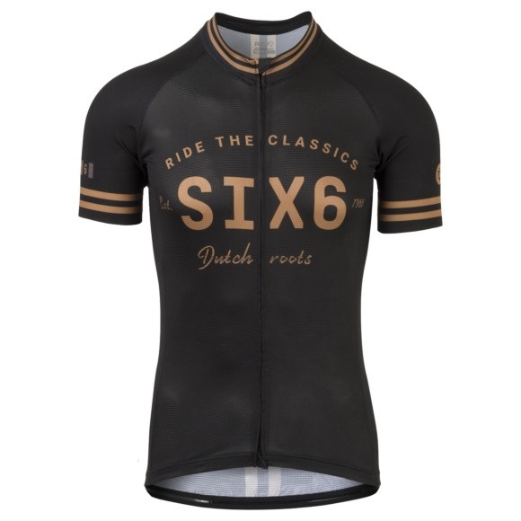 AGU six6 maillot de cyclisme à manches courtes noir