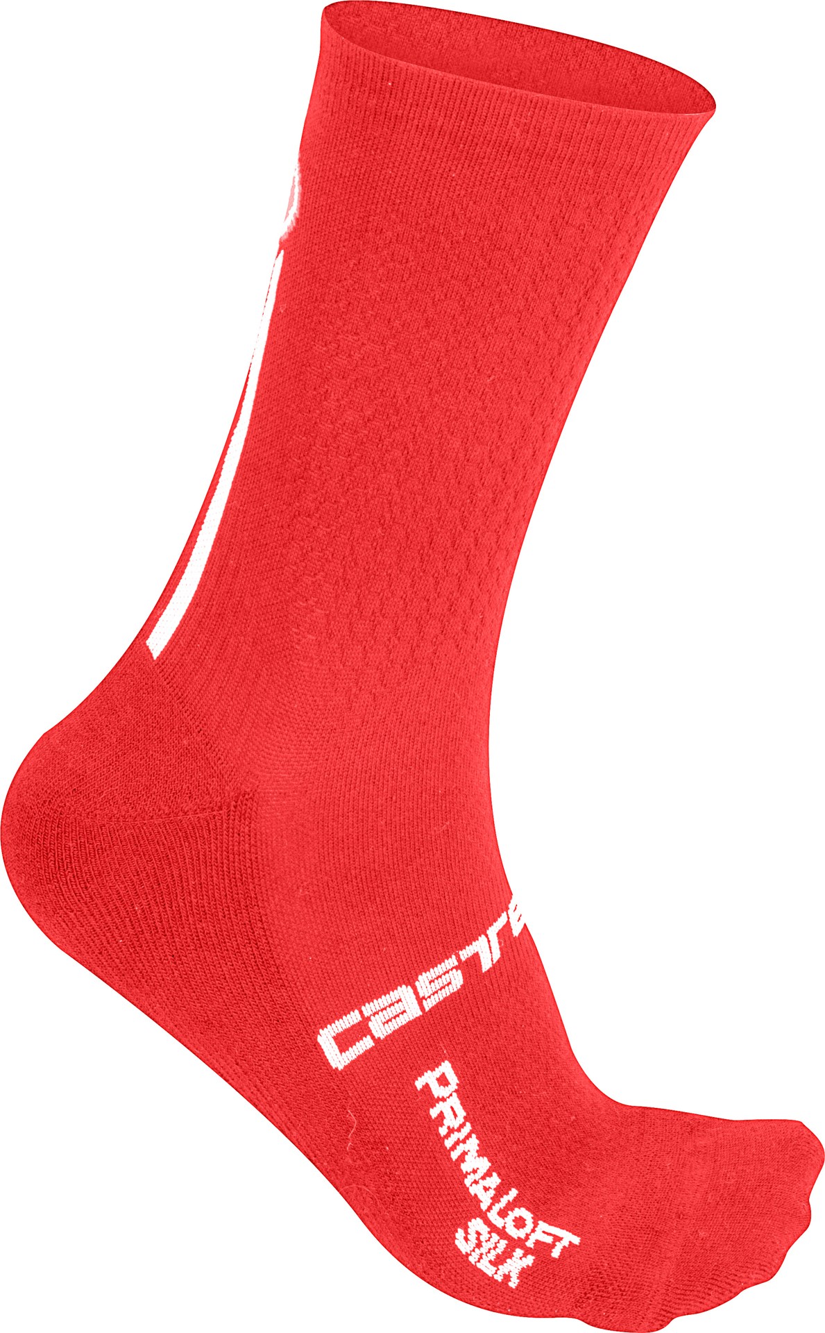 Castelli primaloft 13 chaussettes de cyclisme rouge