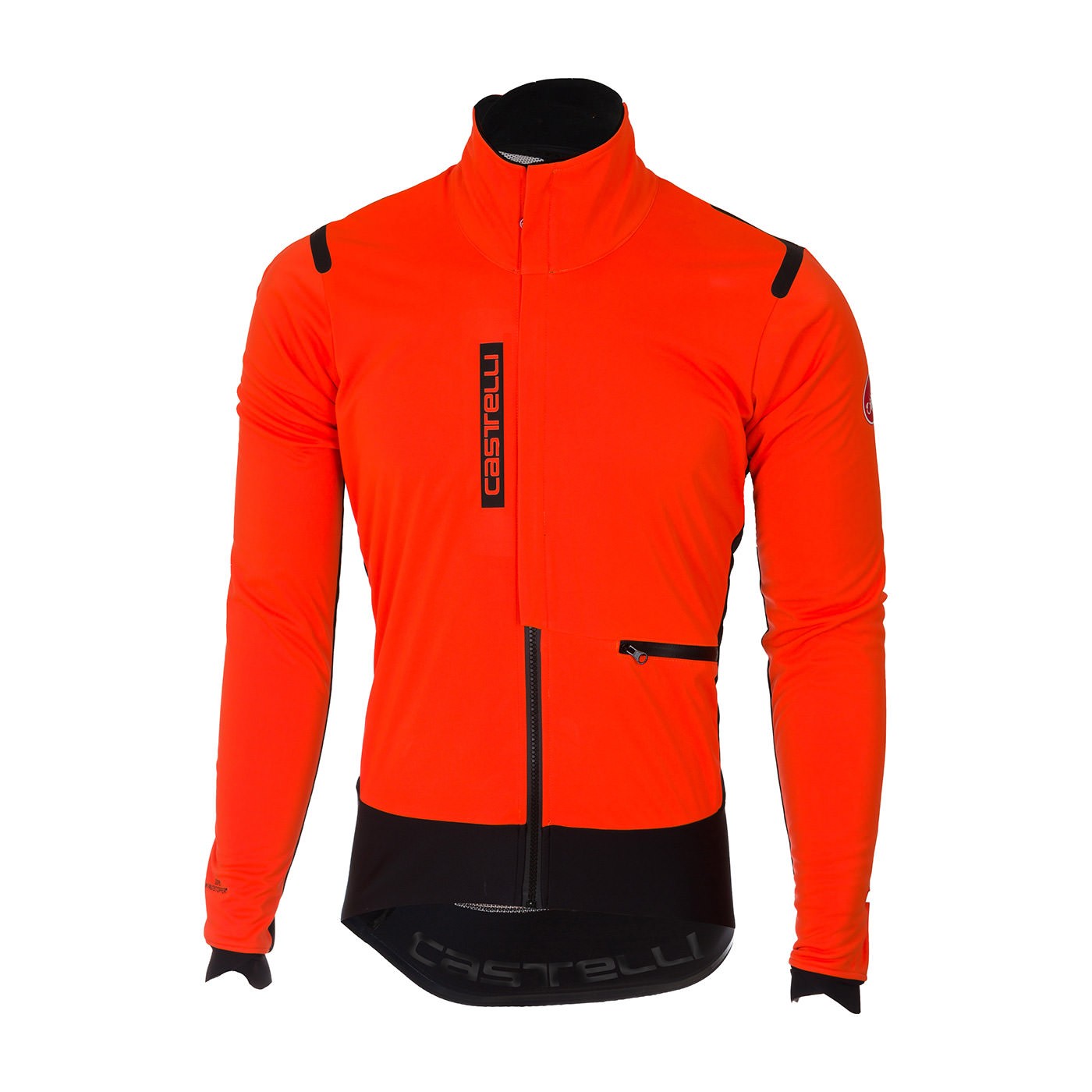 Castelli alpha RoS veste de cyclisme orange noir