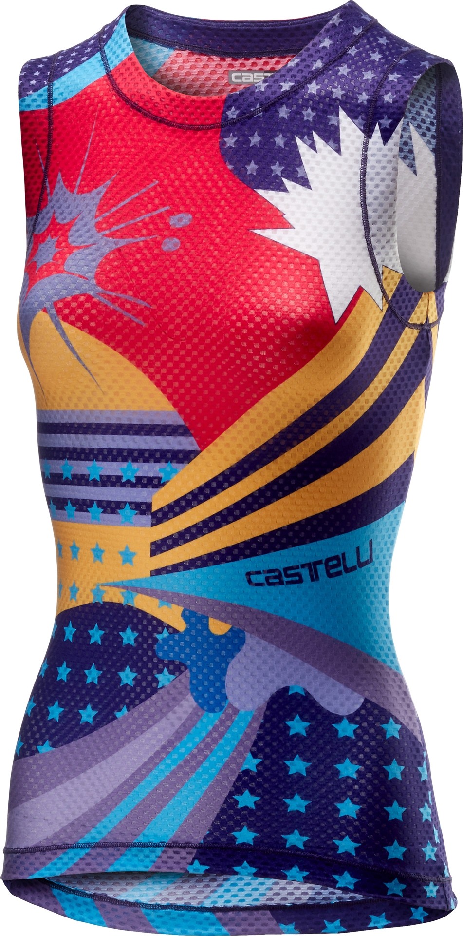 Castelli pro mesh vêtement sans manches femme multicolor violet