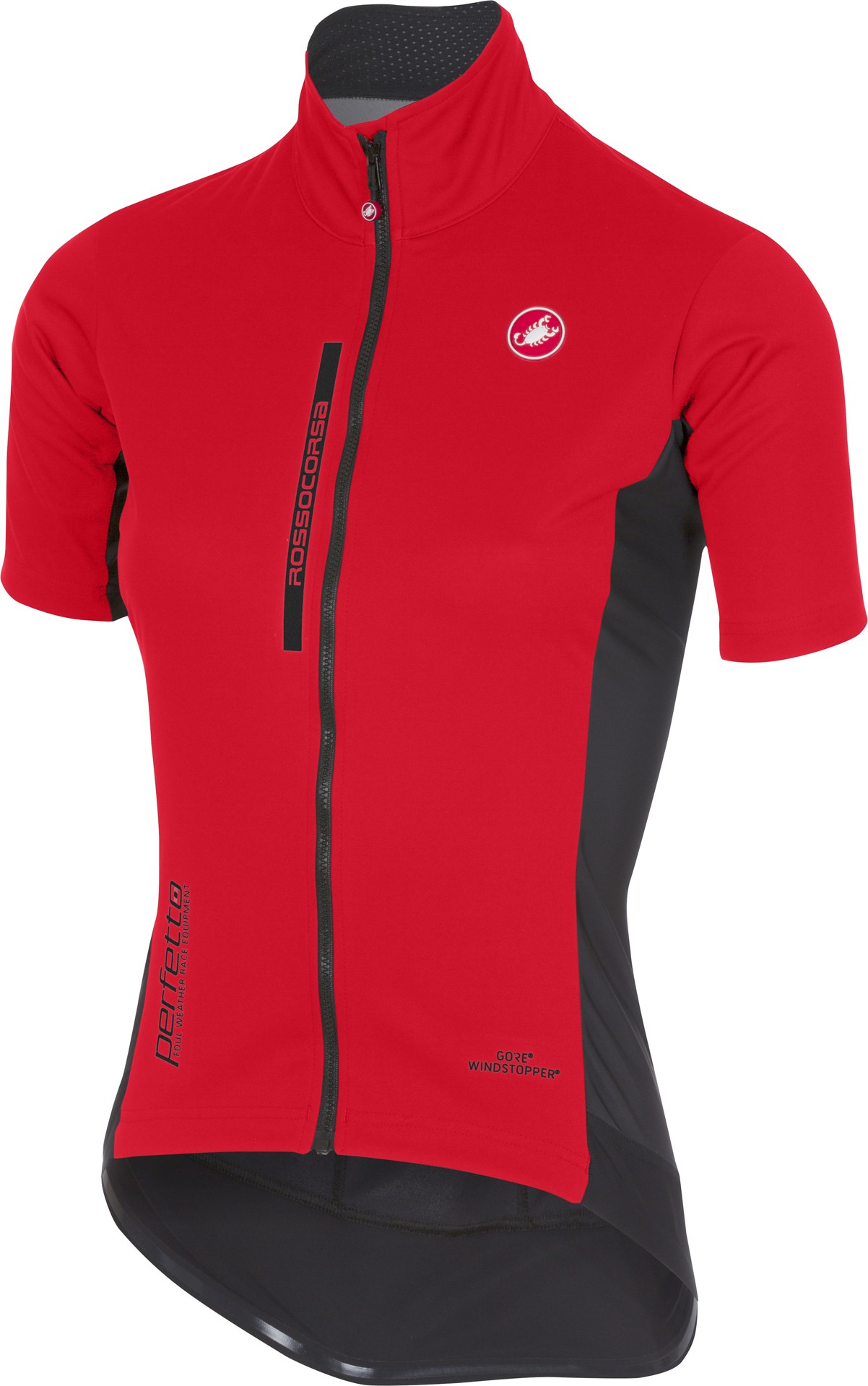 Castelli perfetto light maillot de cyclisme manches courtes femme rouge