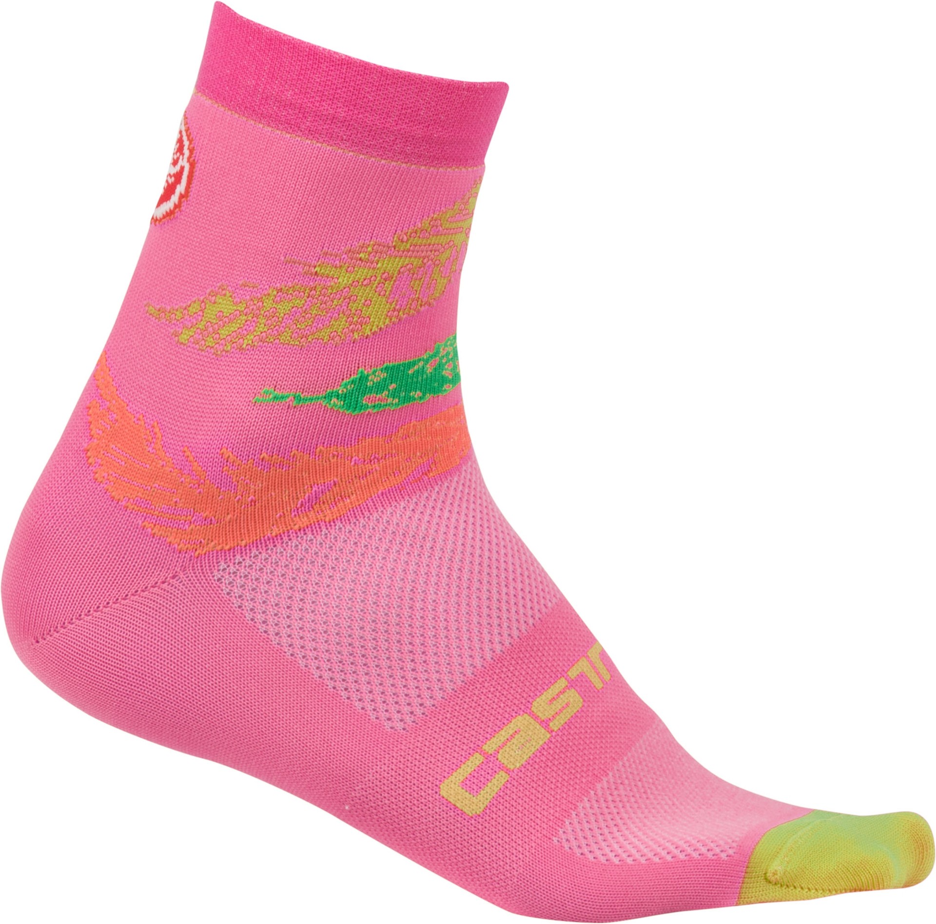 Castelli tr chaussettes de cyclisme femme piuma rose