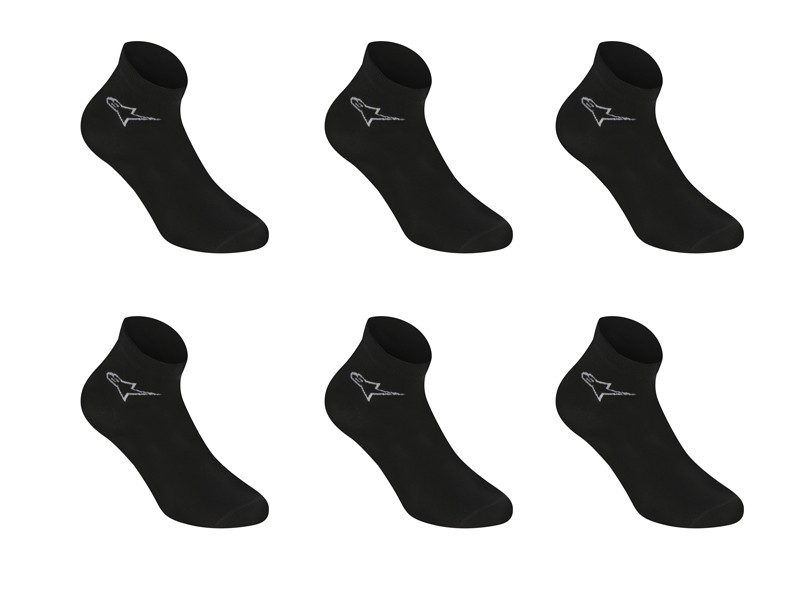 Alpinestars star chaussettes de cyclisme noir (6 paires)