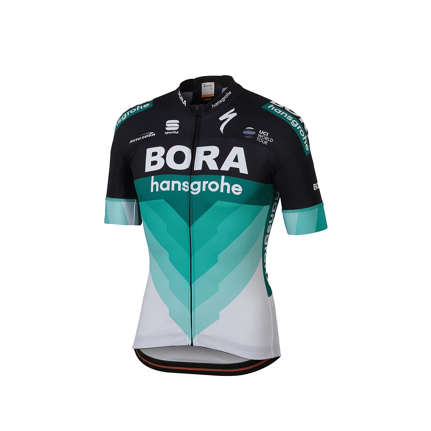 Sportful Bora Hansgrohe bodyfit team maillot de cyclisme manches courtes noir vert