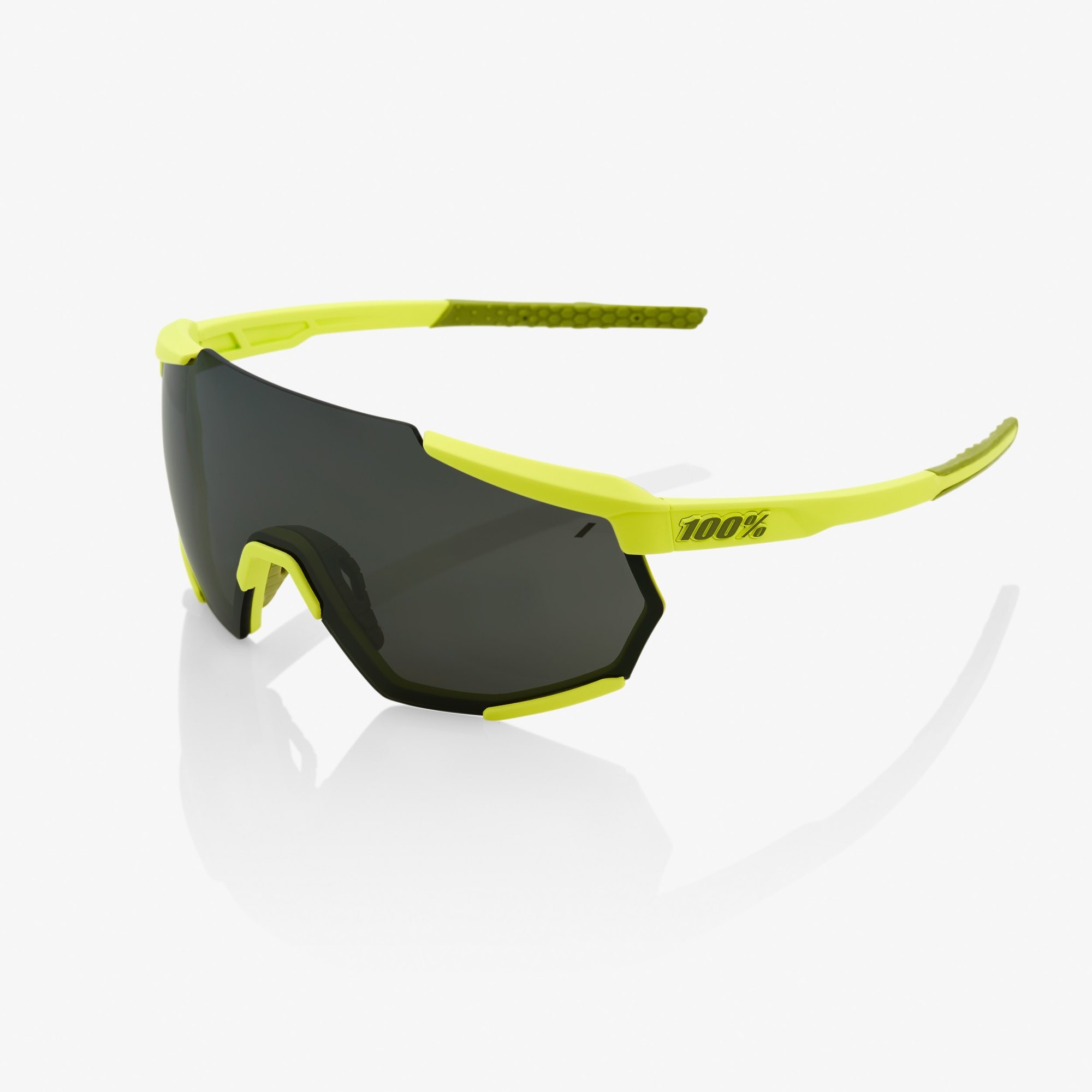 100% Racetrap Lunettes de Cyclisme Soft Tact Banana - Black Mirror Lens