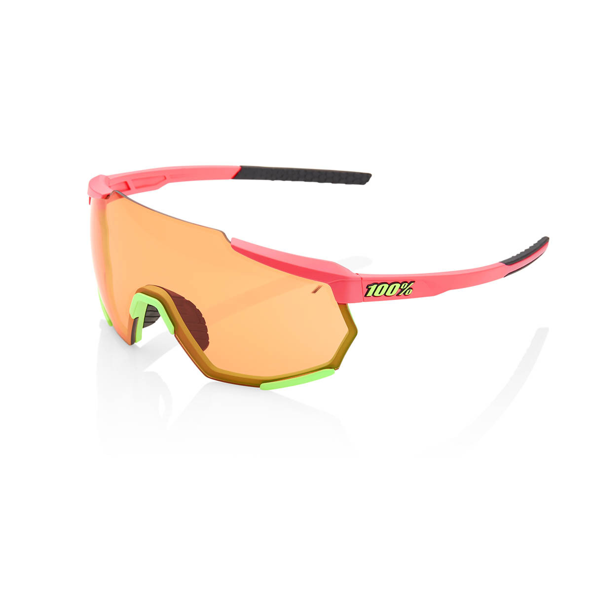 100% Racetrap - Matte Washed Out Neon Pink - Persimmon Lens