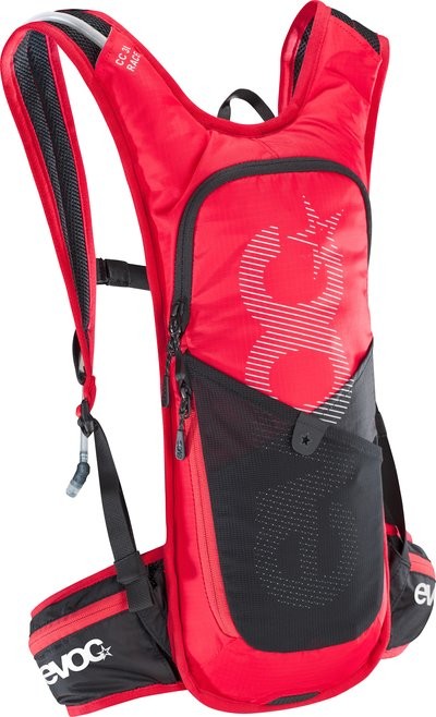 EVOC CC Race Backpack 3L + 2L Reservoir Red Black