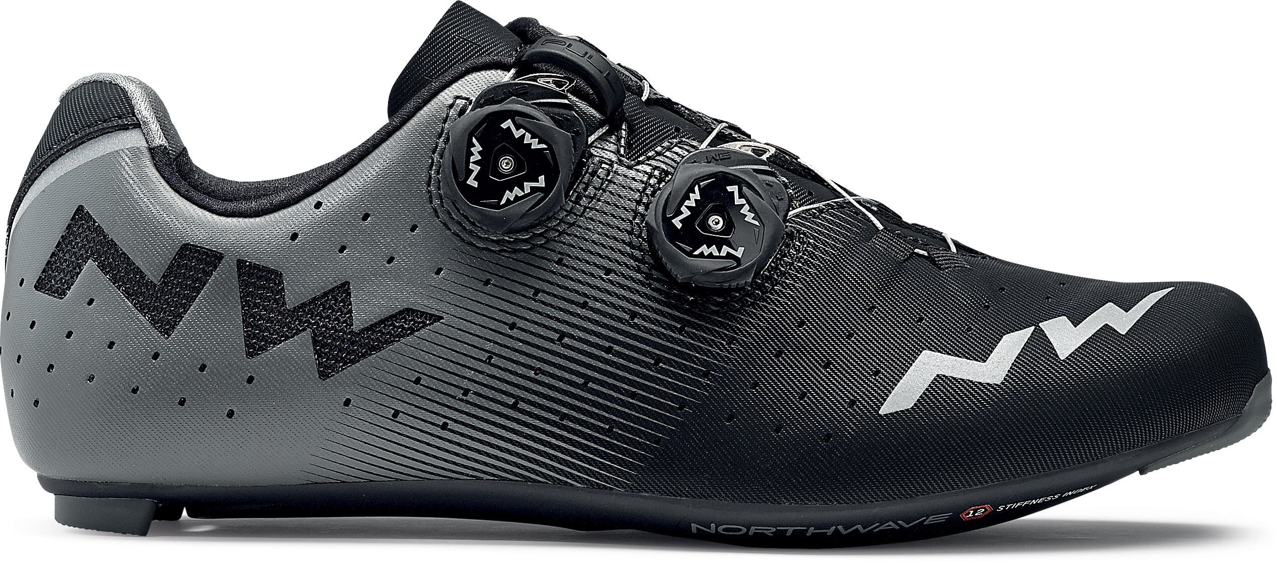 Northwave revolution chaussures de cyclisme noir anthracite