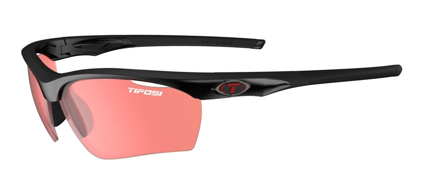 Tifosi Vero Fietsbril Crystal black enliven bike red lens