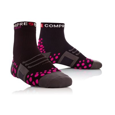 COMPRESSPORT Bike Socks High Black Pink