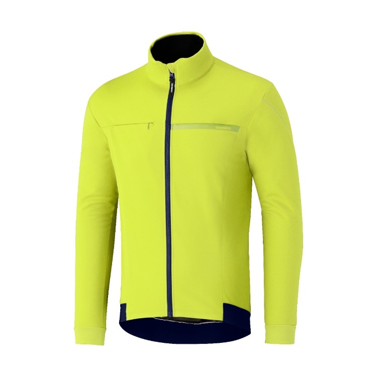 Shimano windbreak veste de cyclisme neon jaune