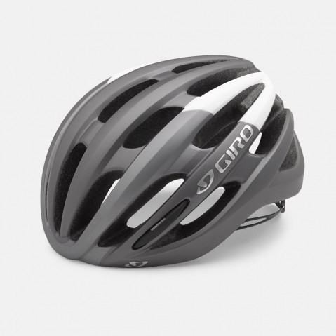 Giro foray casque de cyclisme titanium gris mat blanc