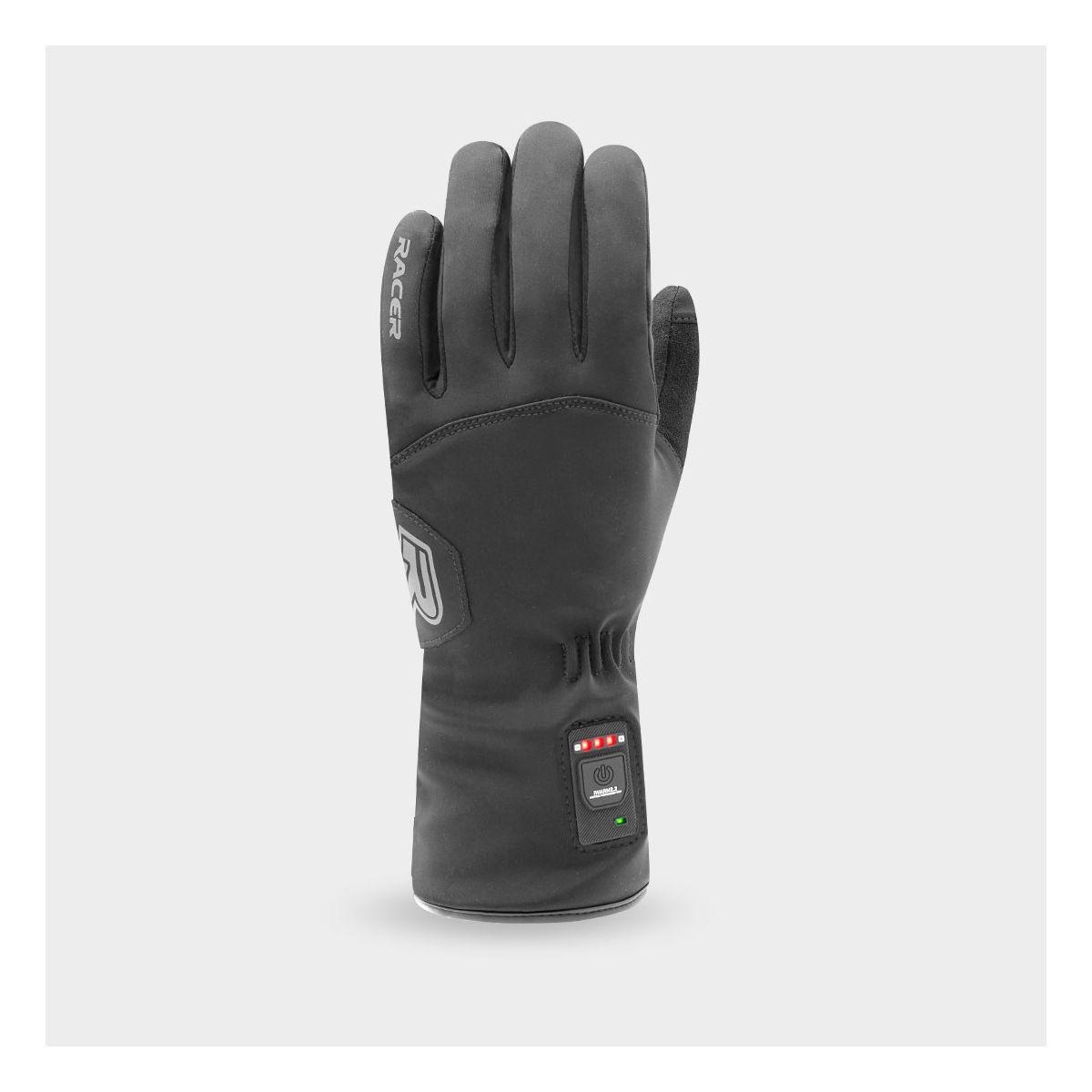 Racer e-glove gants de cyclisme chauffantes noir