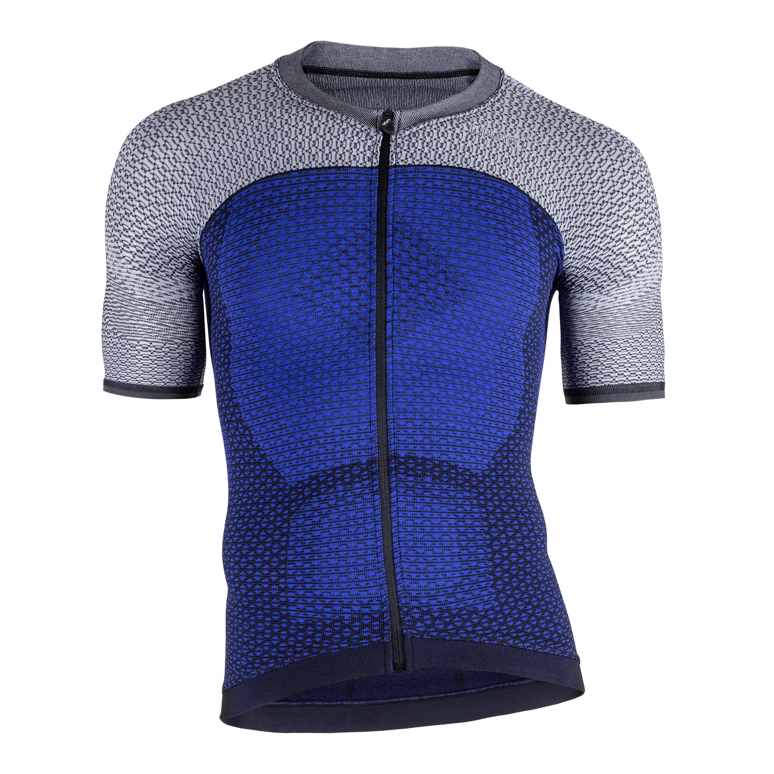Uyn alpha maillot de cyclisme manches courtes medieval bleu sleet gris