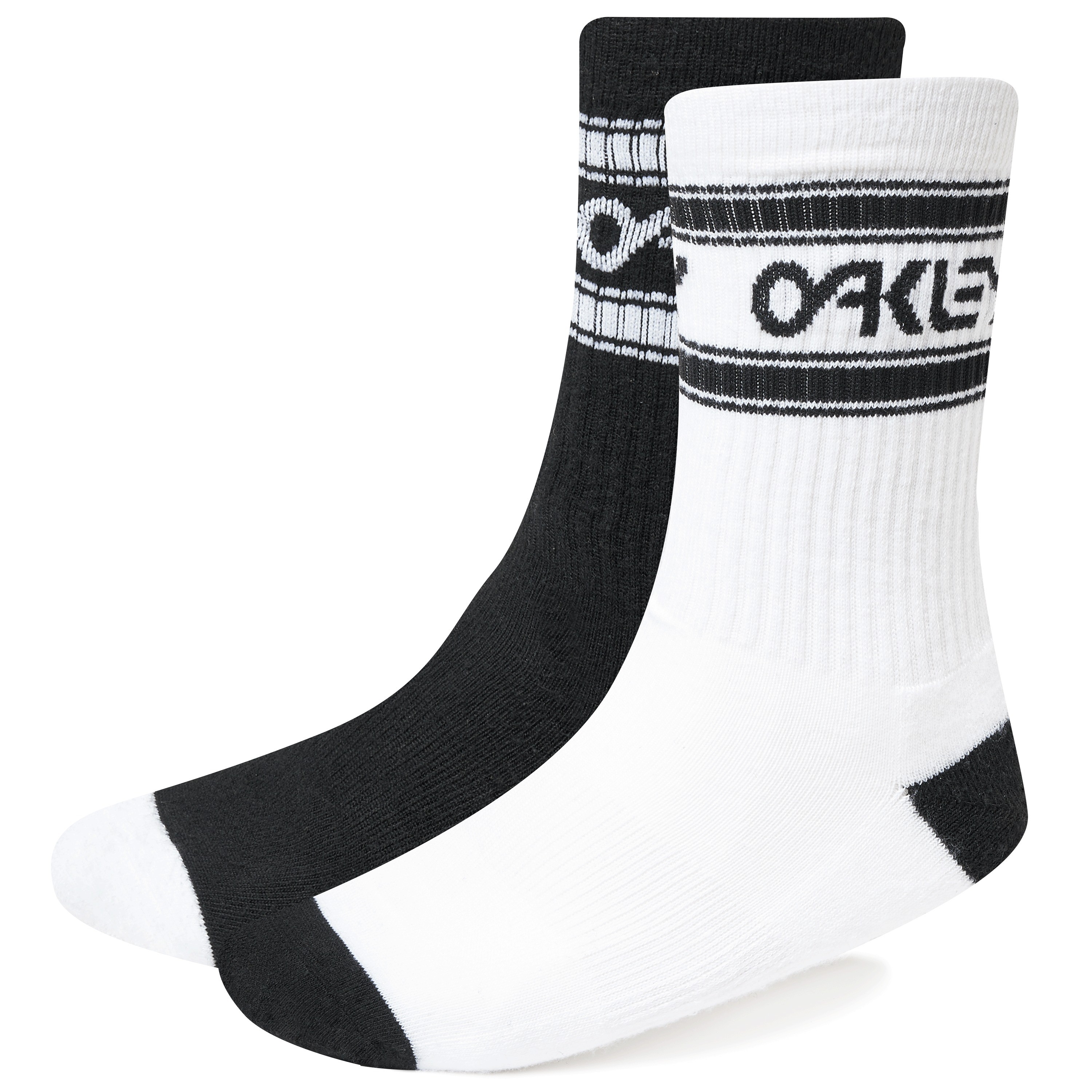 Oakley B1B chaussettes de cyclisme blackout noir blanc 2-pack