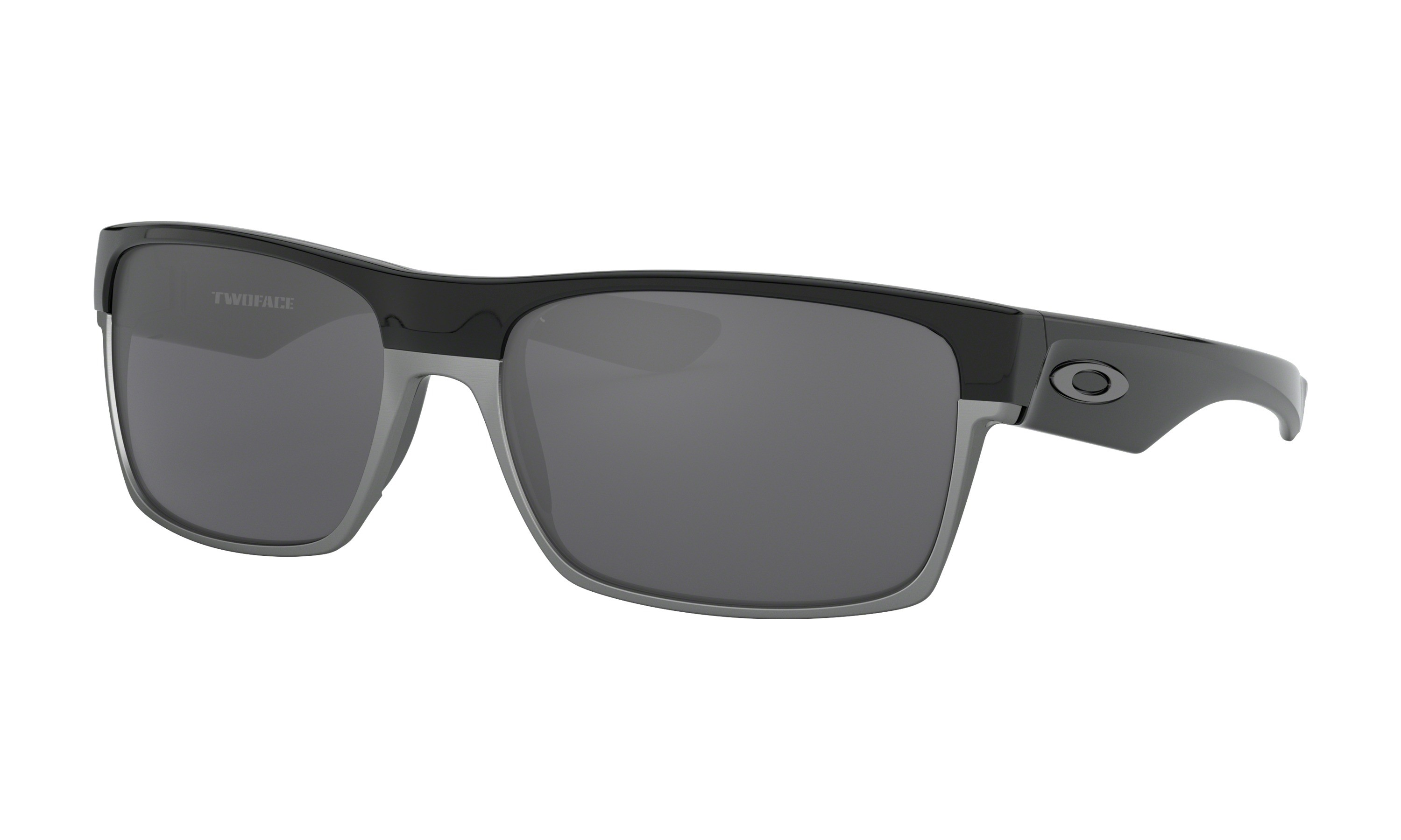 Oakley twoface zonnebril polished zwart - black iridium lens