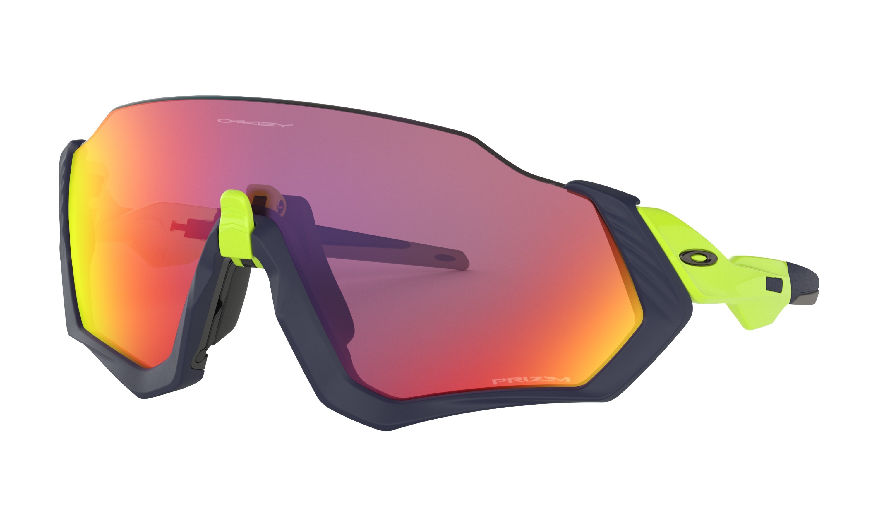 Oakley flight jacket fietsbril mat navy retina burn- prizm road lens