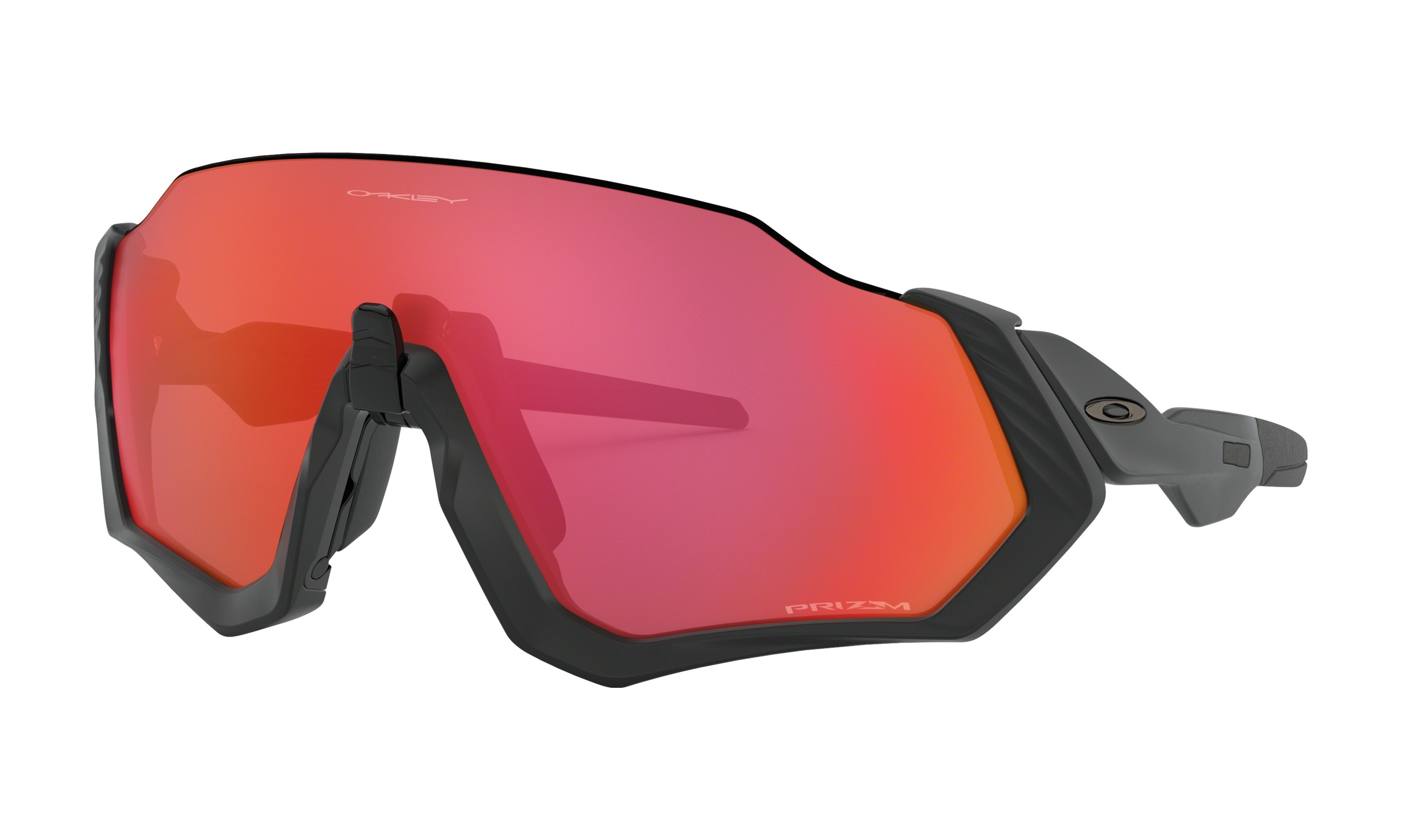 Oakley flight jacket lunettes de cyclisme noir mat - prizm trail torch lentille