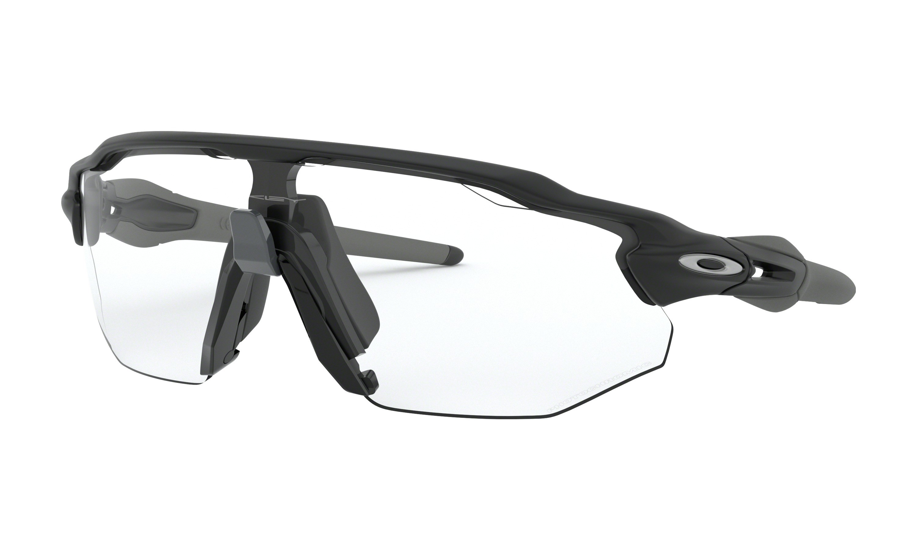 Oakley radar ev advancer fietsbril mat zwart - clear black iridium photochromic lens