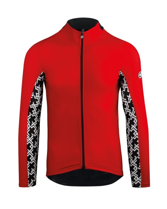 Assos mille gt spring/fall maillot de cyclisme manches longues national rouge