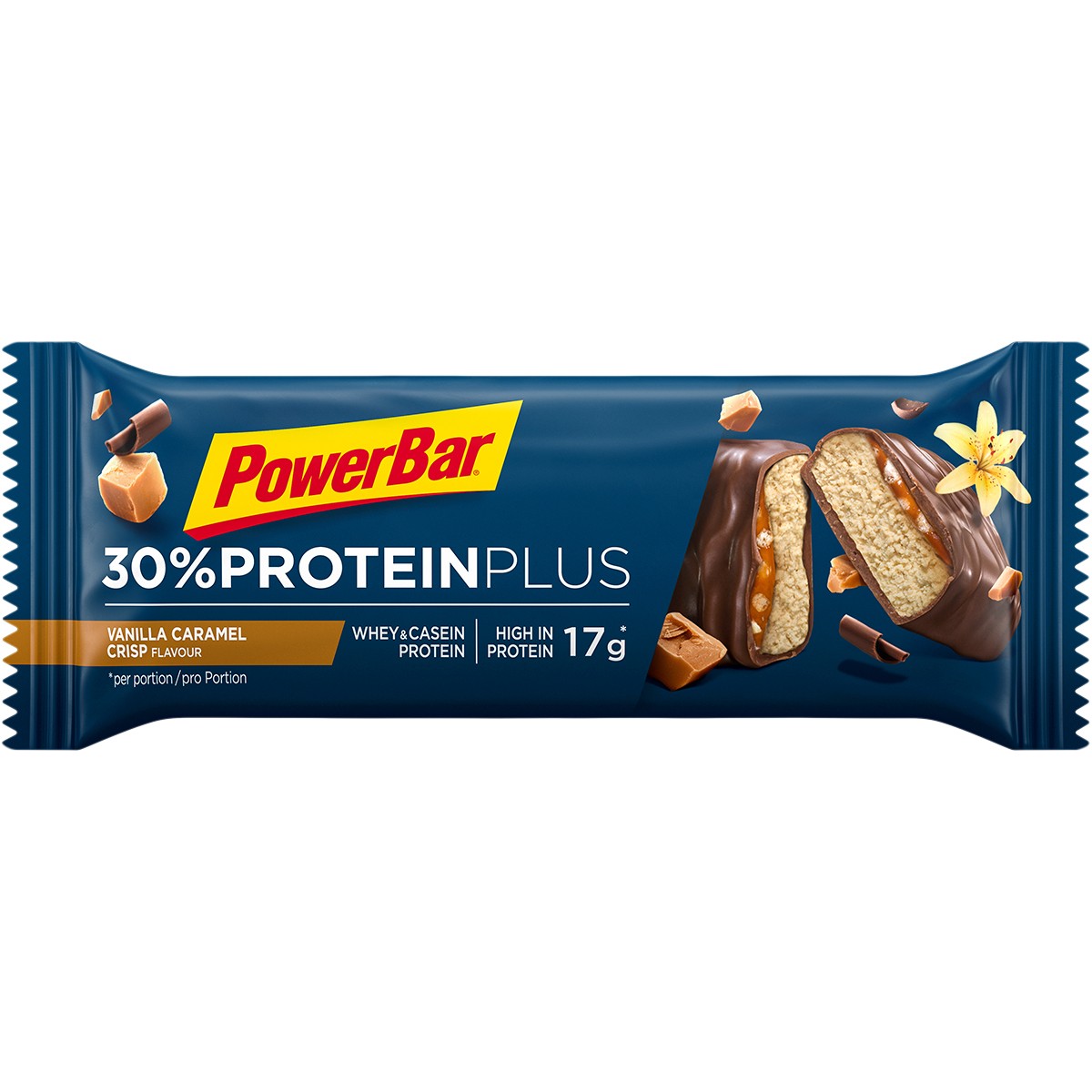 Powerbar protein plus reep vanilla caramel crisp 55g