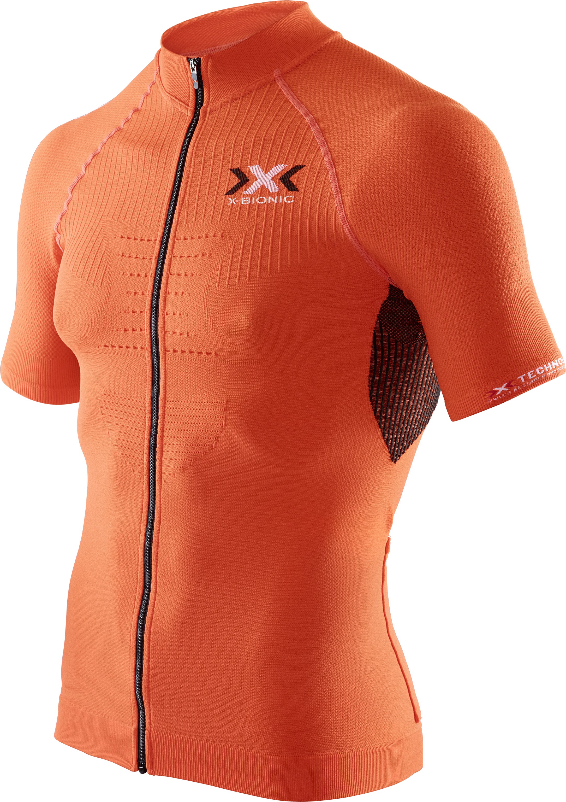 X-BIONIC The Trick Biking Shirt SS Orange Sunshine Black