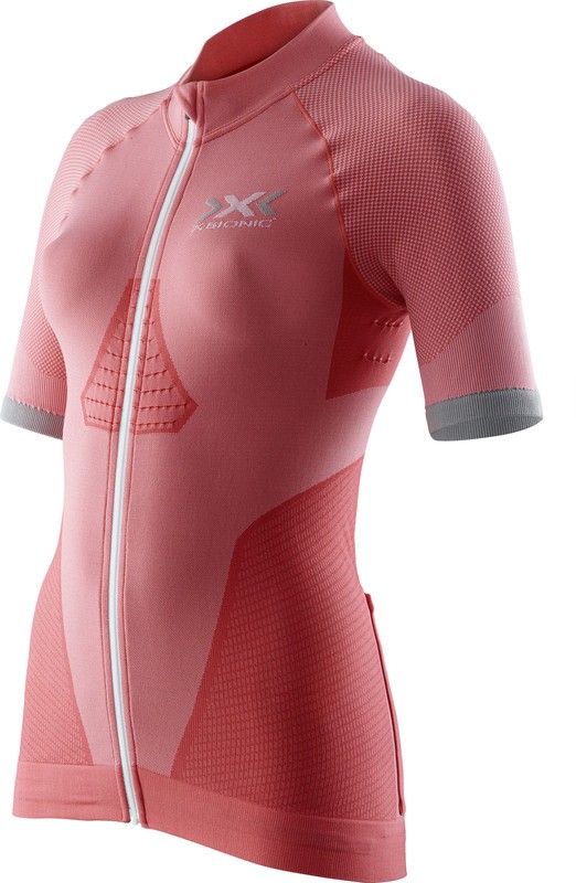 X-BIONIC Race Evo Biking Lady Shirt SS Pink Paradise Pearl Grey