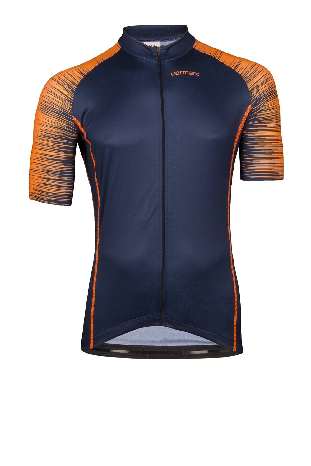 Vermarc seiso sp.l aero maillot de cyclisme manches courtes navy bleu fluo orange