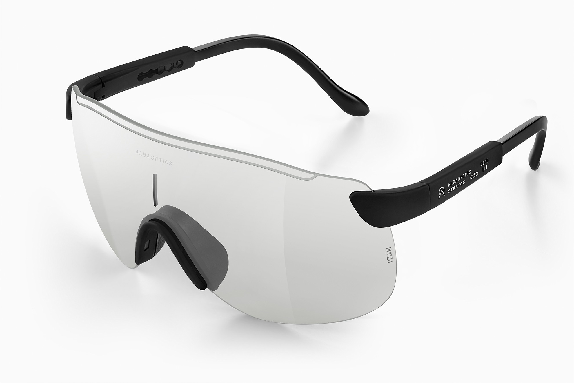 Alba optics stratos fietsbril zwart - vzum F lens
