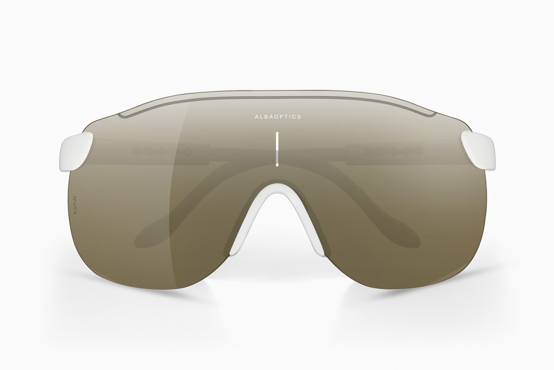 Alba optics stratos lunettes de cyclisme blanc - vzum mr bronze lens