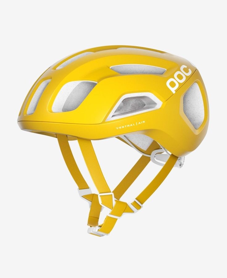 Poc ventral air spin casque de cyclisme sulphite jaune mat
