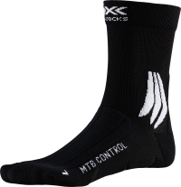 X-Socks mtb control chaussettes de cyclisme opal noir arctic blanc