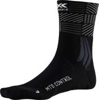 X-Socks mtb control chaussettes de cyclisme opal noir stripe mix
