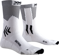 X-Socks bike race chaussettes de cyclisme arctic blanc opal noir