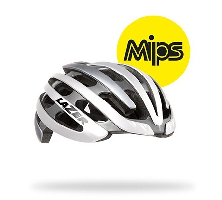 Lazer Z1 mips casque de vélo blanc argent