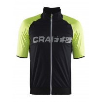 Craft shield 2 maillot de cyclisme manches courtes noir jaune