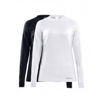 Craft Core 2-Pack Baselayer Tops W - Black-White