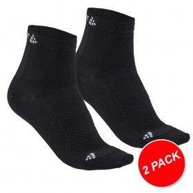 Craft cool mid chaussettes de cyclisme noir (2-pack)