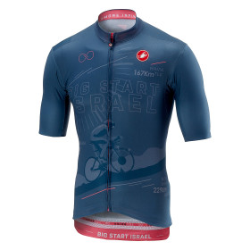 Castelli Giro d’Italia Israel maillot de cyclisme manches courtes bleu acciacio