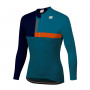 Sportful Bold Thermal Jersey - Blue Orange Sdr - Front
