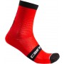 Castelli Superleggera 12 Sock - Red- Front