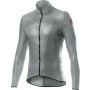 Castelli Aria Shell Jacket - Silver Gray- Front