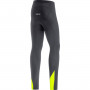 Gore C3 Thermo Tights+ - Black/Neon Yellow back