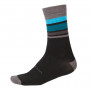 Endura Baabaa Merino Stripe Sock - Black - Front